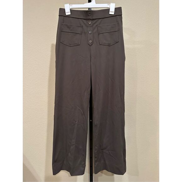 Size L (Regular) Halara High Waisted Button Multiple Pockets Straight Leg Casual - Picture 3 of 7